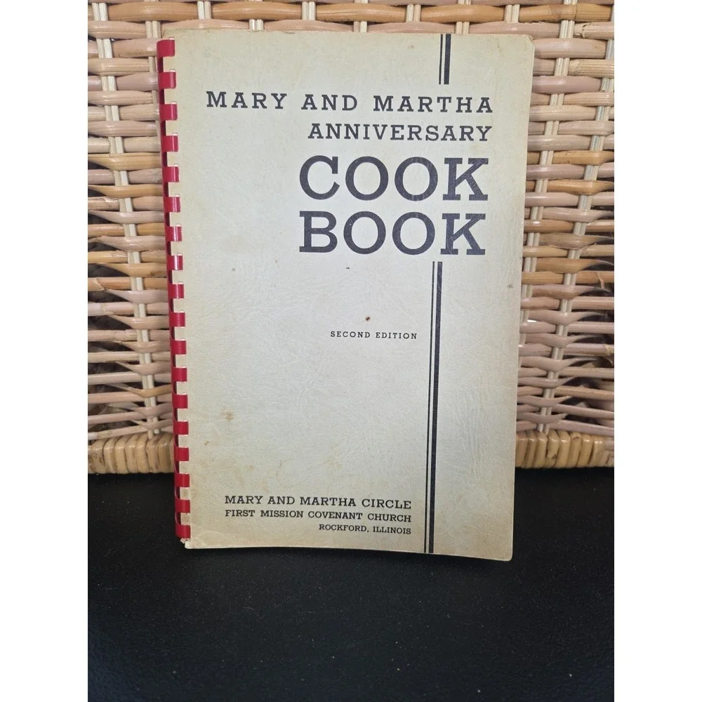 First Mission‎ Covenant Church Cookbook Rockford, Illinois 1959 Mary And Martha